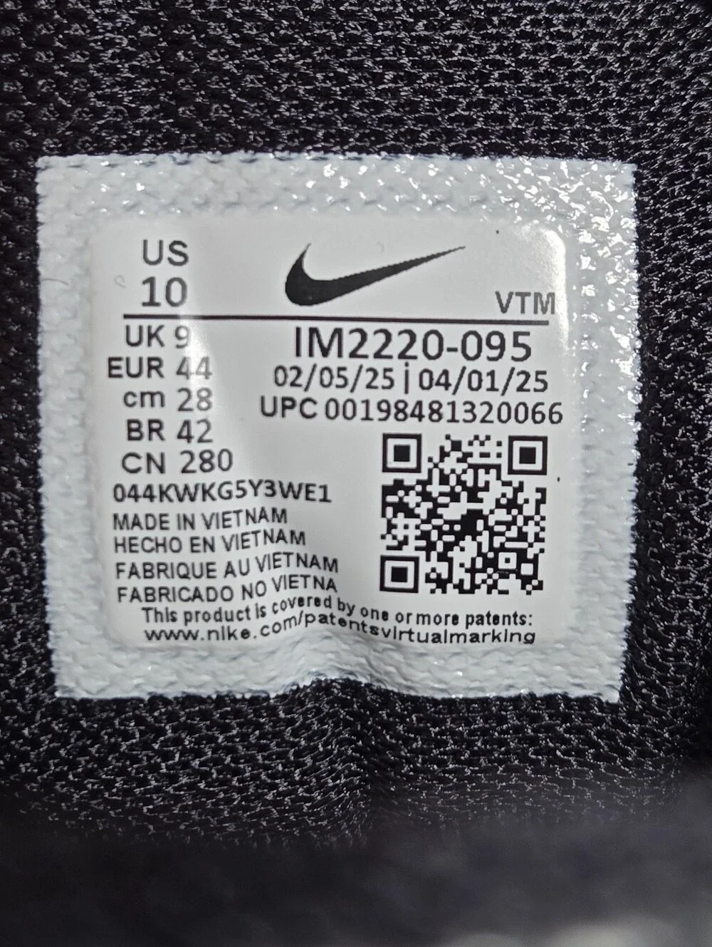 Nike Vomero 5 Metallic Silver Court Purple Black IM2220-095 Mens Size 10 New - Picture 6 of 7